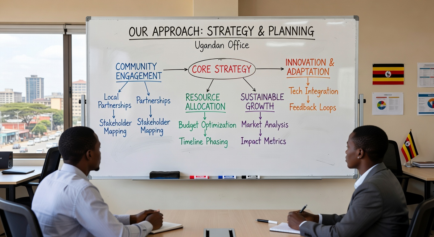 Coaching session at our Kampala office