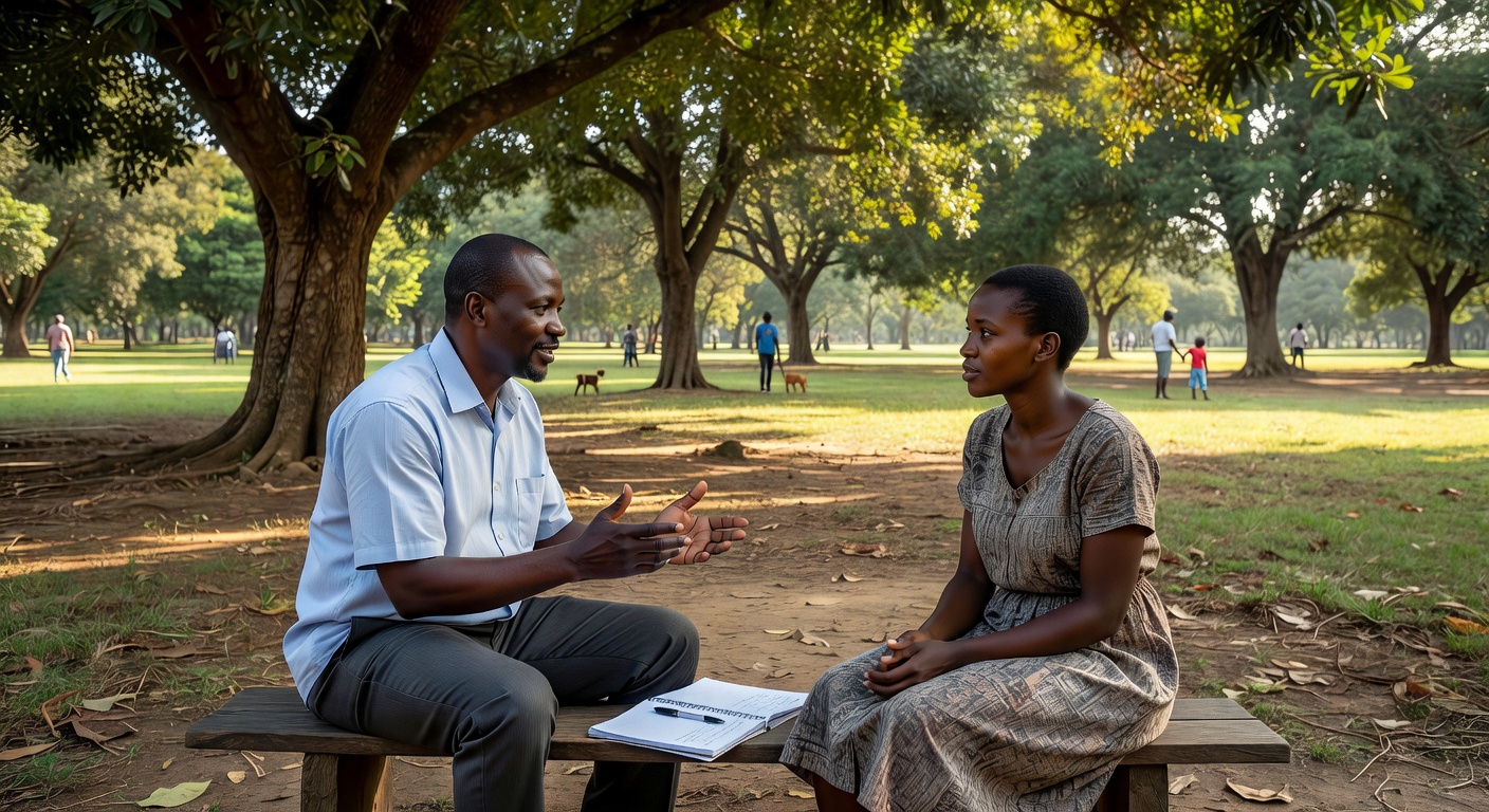 Outdoor coaching session in Kampala