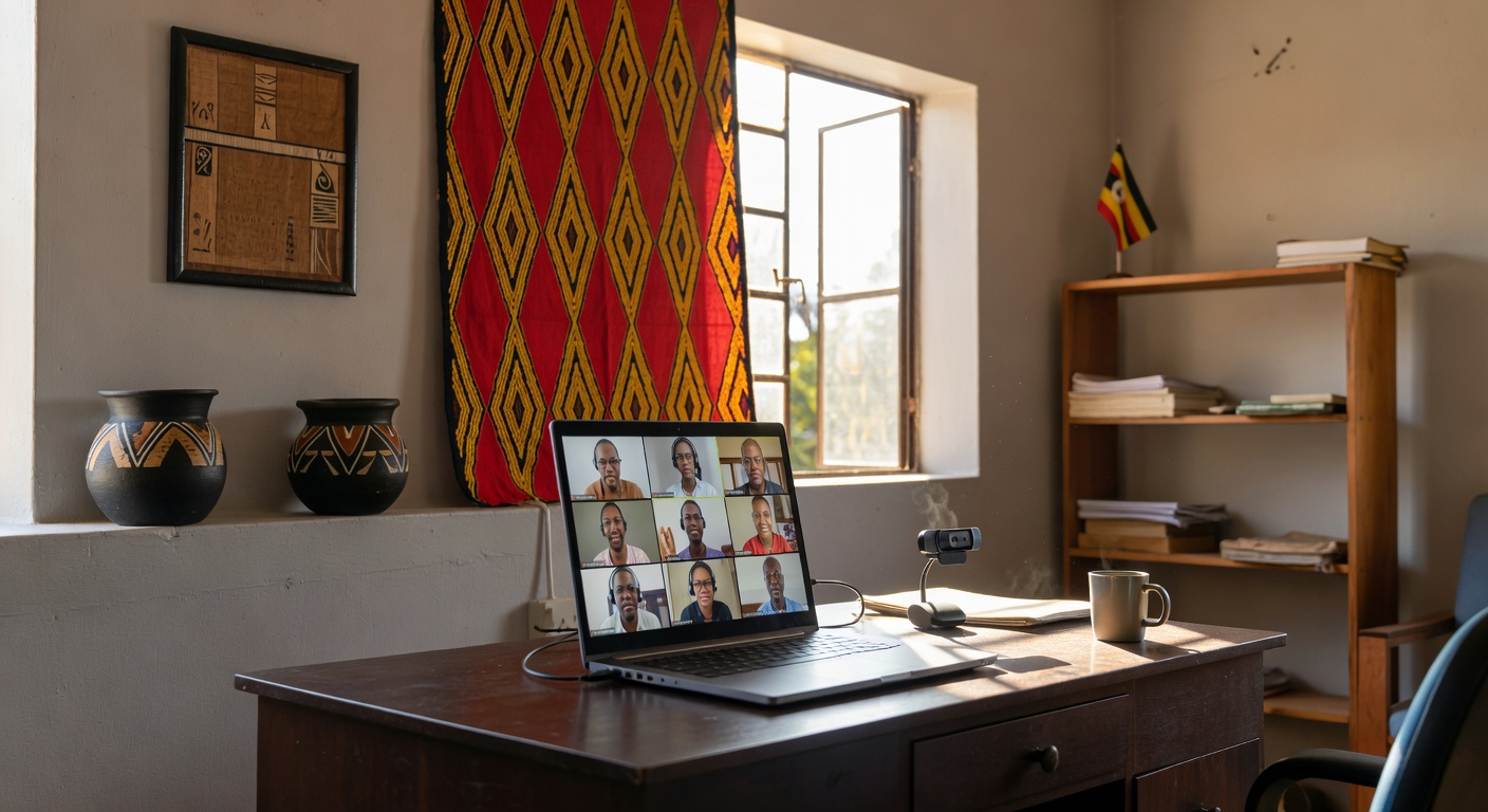 Virtual coaching setup in Uganda